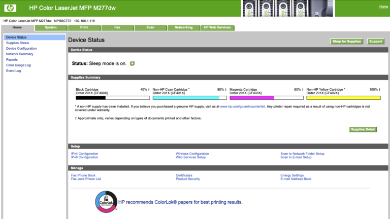 Update an Expired Certificate Error on HP Printer using a Mac – Macs in ...